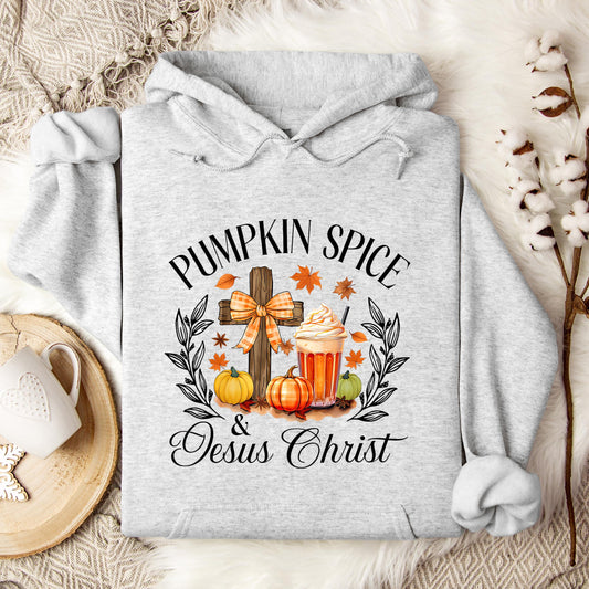 Pumpkin Spice & Jesus Christ 04 Hoodie