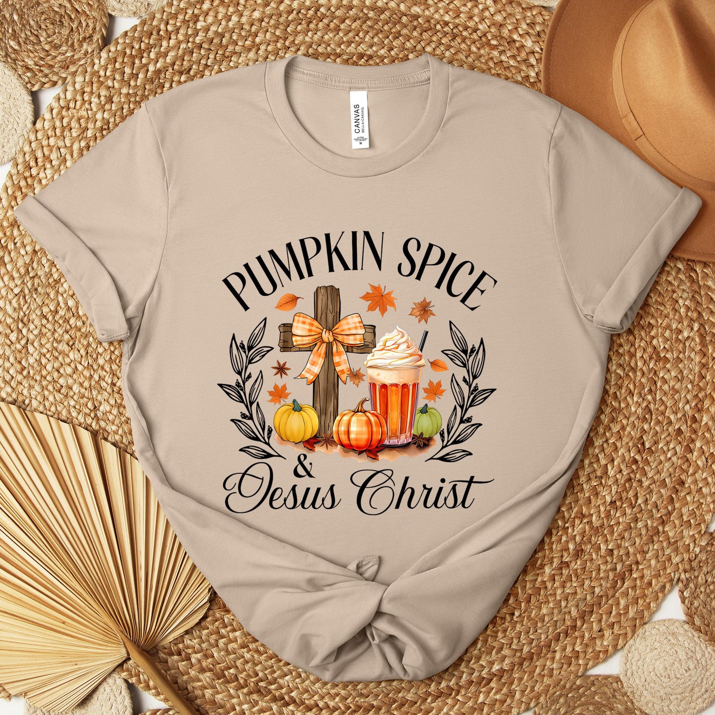 Pumpkin Spice & Jesus Christ 04 Premium T-shirt