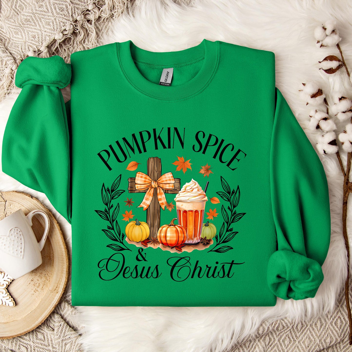 Pumpkin Spice & Jesus Christ 04 Sweatshirt