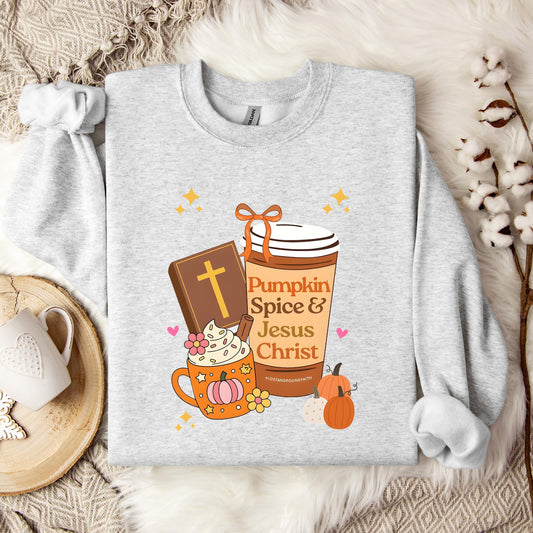 Pumpkin Spice & Jesus Christ 05 Sweatshirt