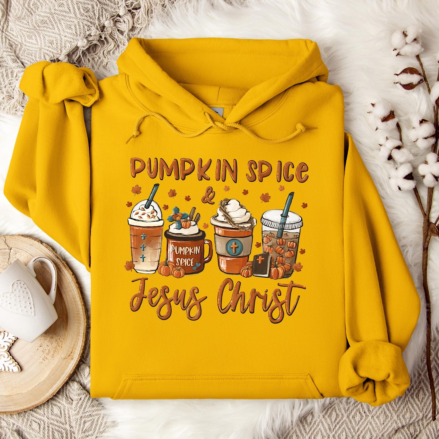 Pumpkin Spice & Jesus Christ 06 Hoodie