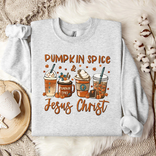 Pumpkin Spice & Jesus Christ 06 Sweatshirt