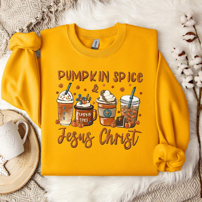 Pumpkin Spice & Jesus Christ 06 Sweatshirt