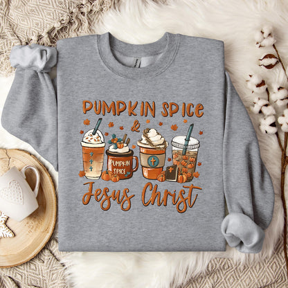 Pumpkin Spice & Jesus Christ 06 Sweatshirt