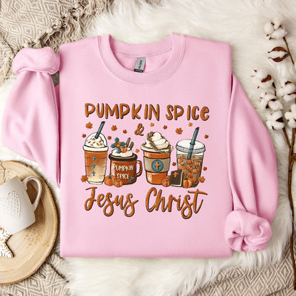 Pumpkin Spice & Jesus Christ 06 Sweatshirt