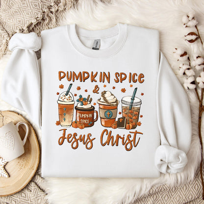 Pumpkin Spice & Jesus Christ 06 Sweatshirt
