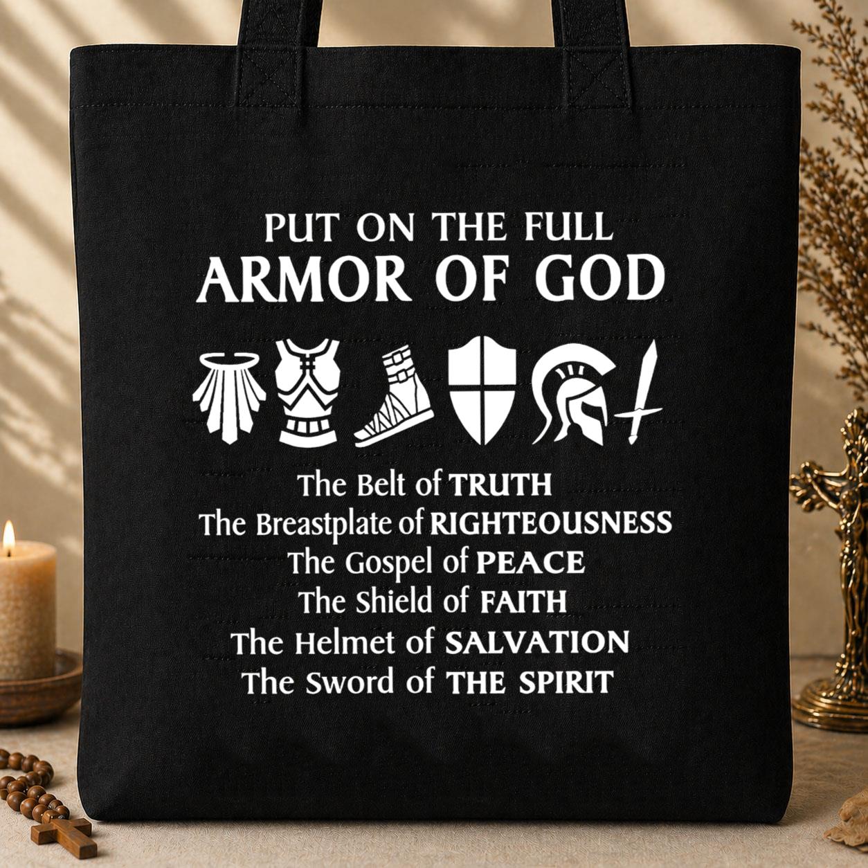 Put On The Full Armor Of God Tote Bag