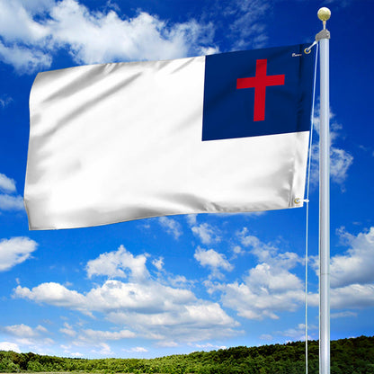 Christian Flag Grommet Flag – A Symbol of Faith and Devotion 🕊️
