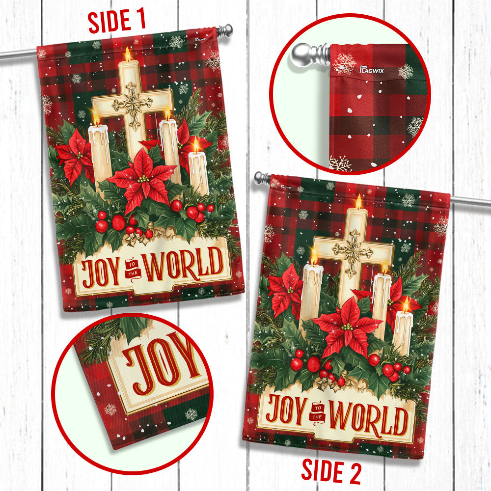 Joy To The World Keep Christ In Christmas Flag