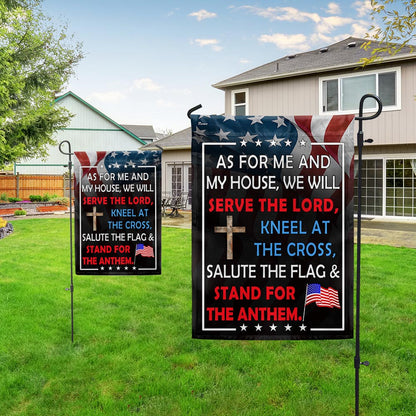FLAGWIX Patriotic Flag As For Me And My House We Will Serve The Lord Flag