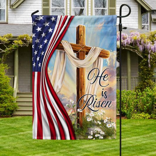 FLAGWIX  Jesus Christian Cross Easter Resurrection of Jesus He Is Risen Flag