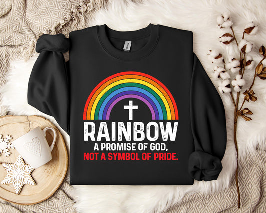 Rainbow A Promise Of God Not A Symbol Of Pride Sweatshirt