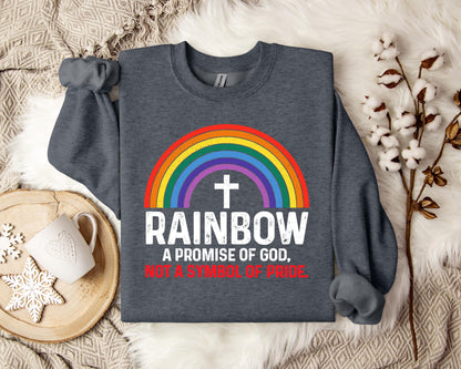 Rainbow A Promise Of God Not A Symbol Of Pride Sweatshirt