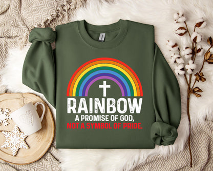 Rainbow A Promise Of God Not A Symbol Of Pride Sweatshirt