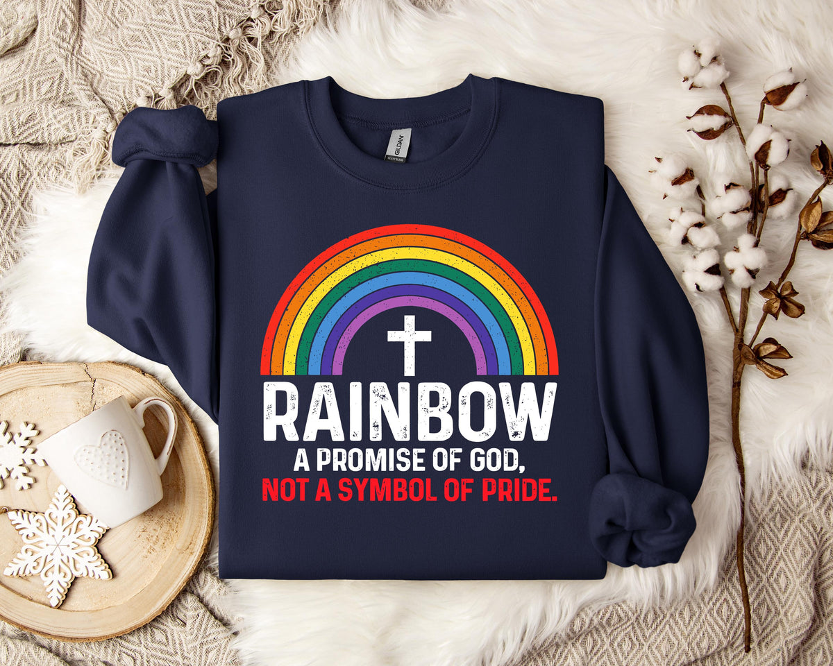 Rainbow A Promise Of God Not A Symbol Of Pride Sweatshirt