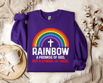 Rainbow A Promise Of God Not A Symbol Of Pride Sweatshirt