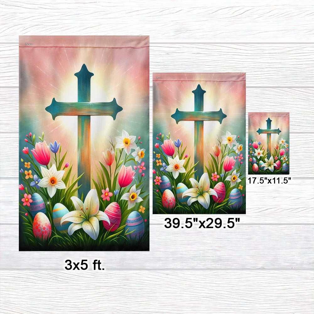 FLAGWIX  Christian Cross Easter Day Flag