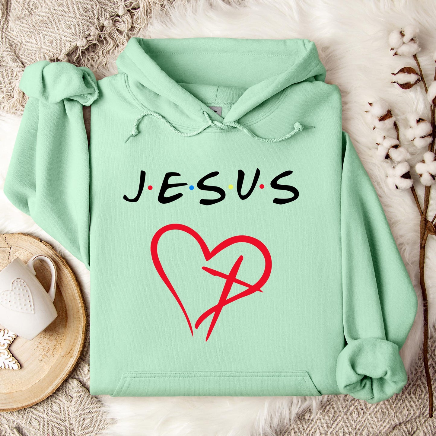 Religious Jesus Heart Hoodie