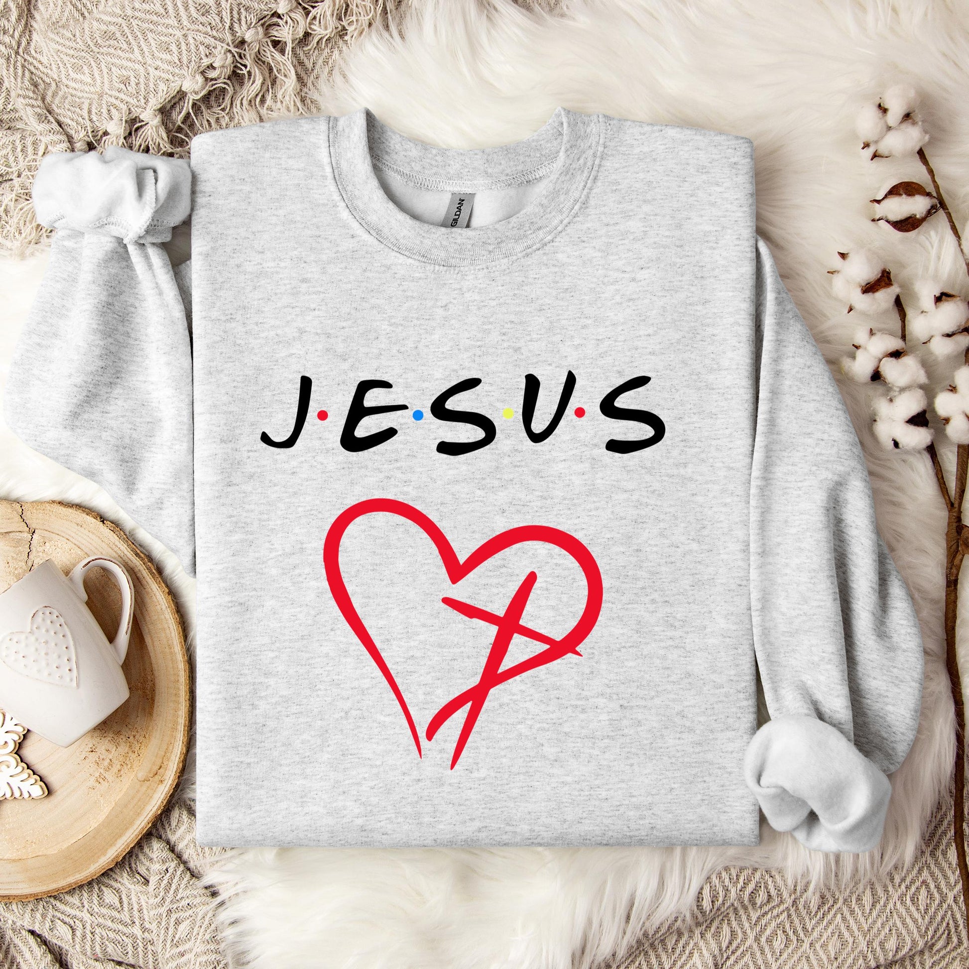 Religious Jesus Heart Sweatshirt