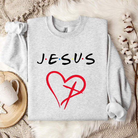 Religious Jesus Heart Sweatshirt