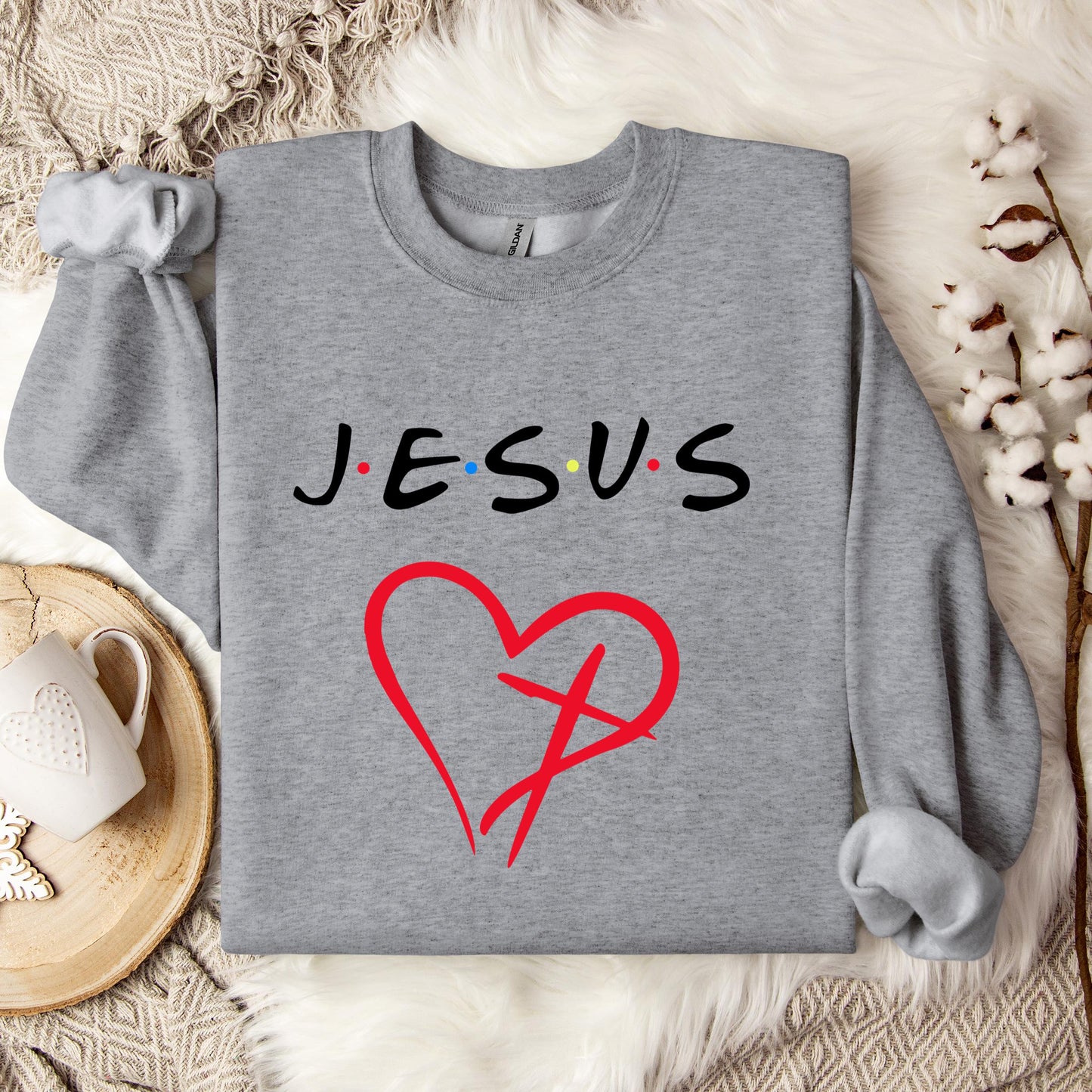 Religious Jesus Heart Sweatshirt