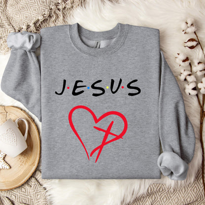 Religious Jesus Heart Sweatshirt