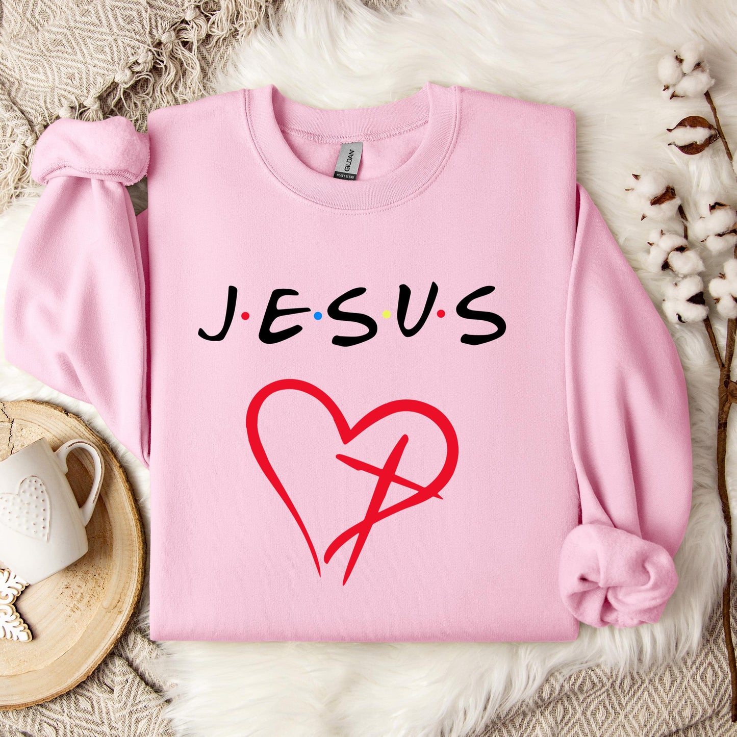 Religious Jesus Heart Sweatshirt