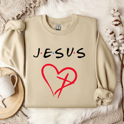 Religious Jesus Heart Sweatshirt