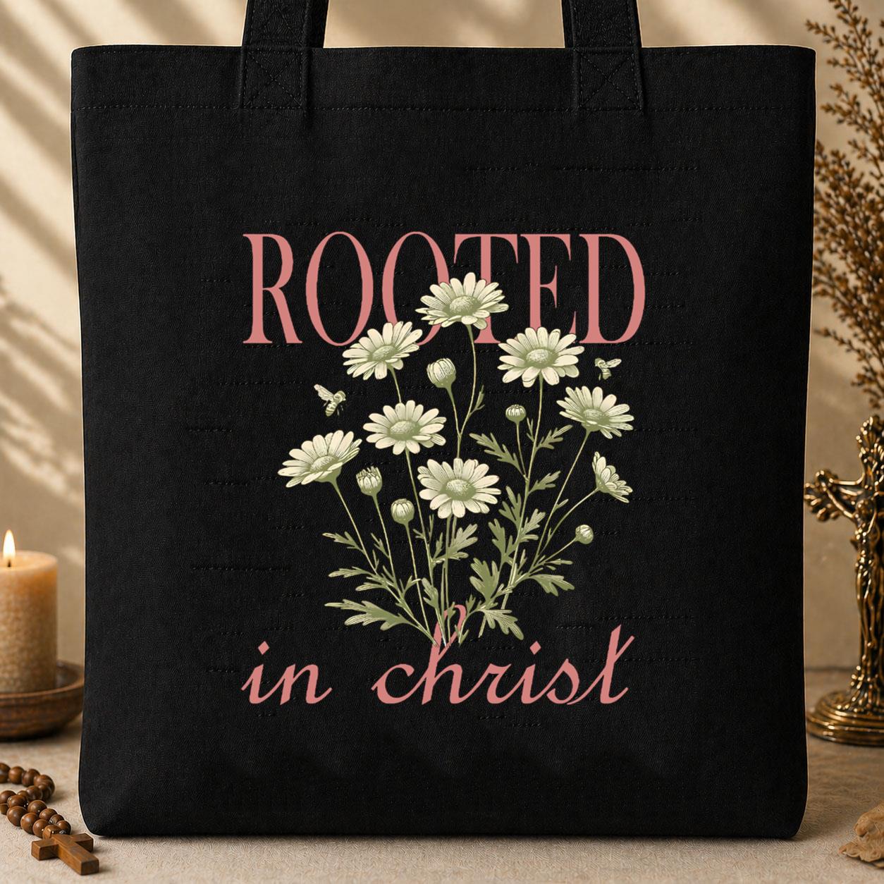 Rooted In Christ 01 Tote Bag