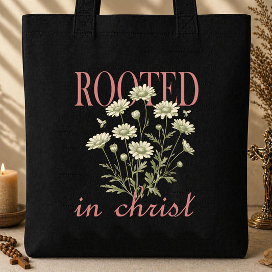 Rooted In Christ 01 Tote Bag