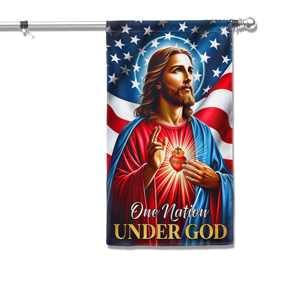 FLAGWIX  Jesus Christ American Flag One Nation Under God Flag