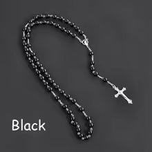 Five Decade Pearl Rosary — Catholic Prayer Beads with Crucifix and Blessed Mother Centerpiece