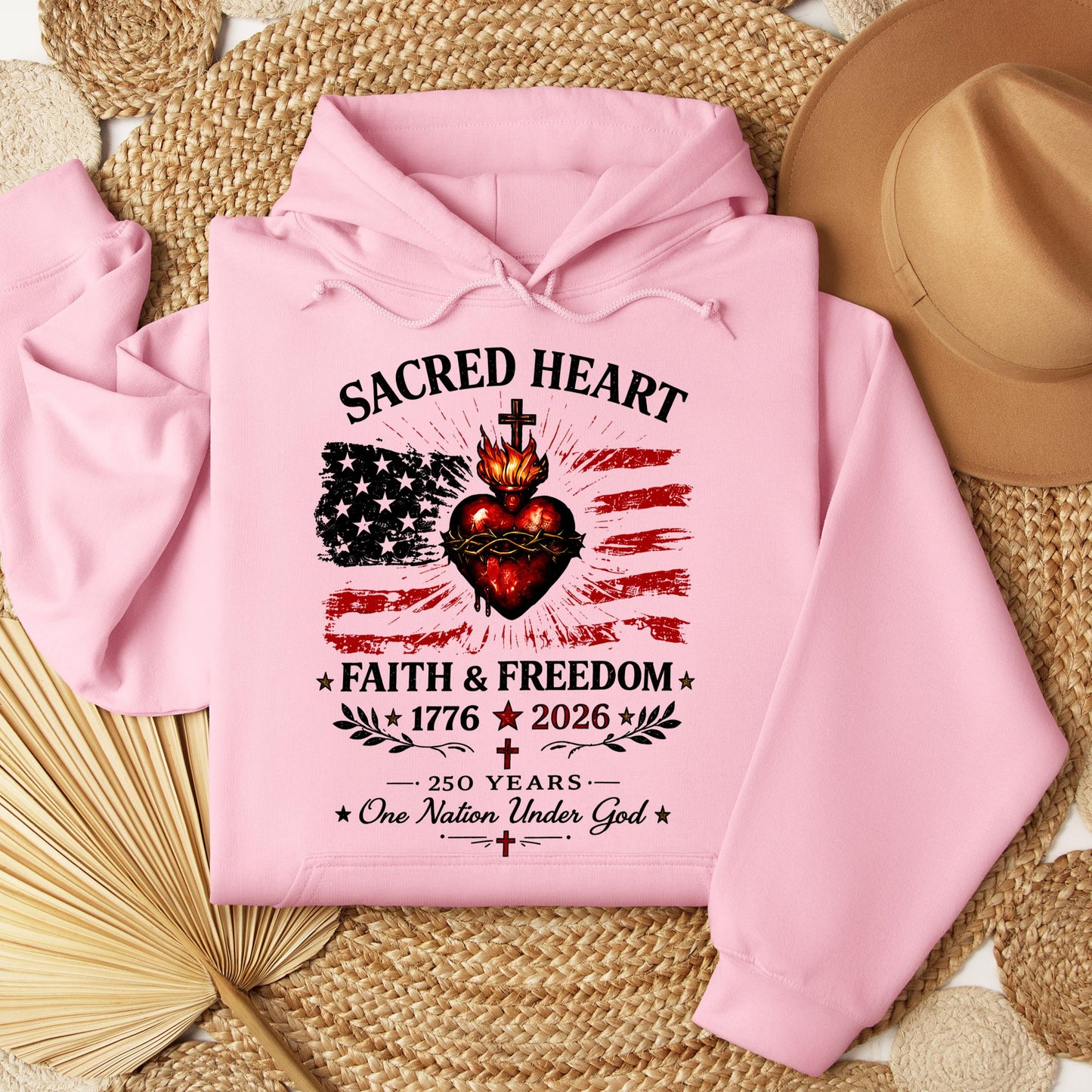 Sacred Heart Faith & Freedom 1776-2026 250 Years One Nation Under God