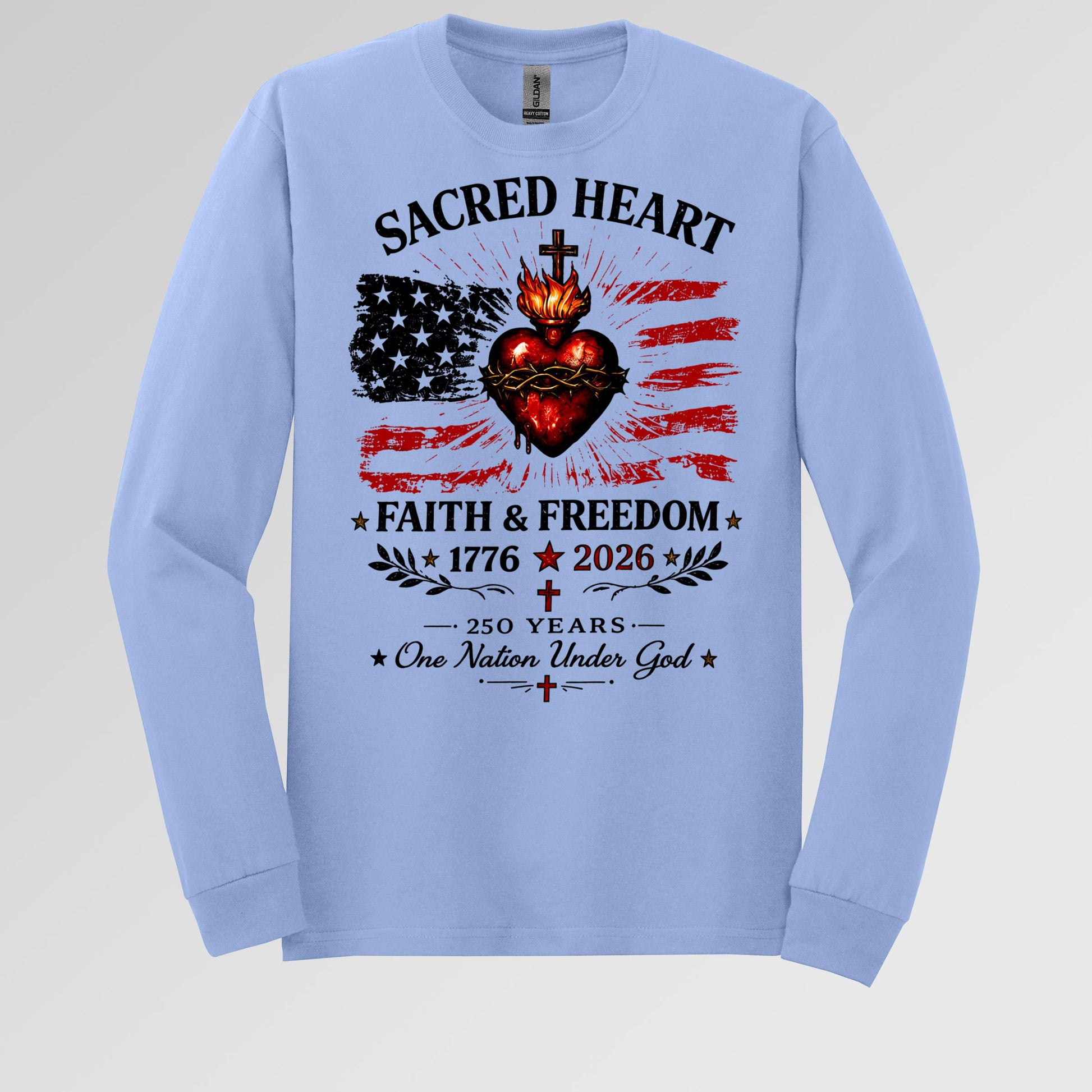 Sacred Heart Faith & Freedom 1776-2026 250 Years One Nation Under God