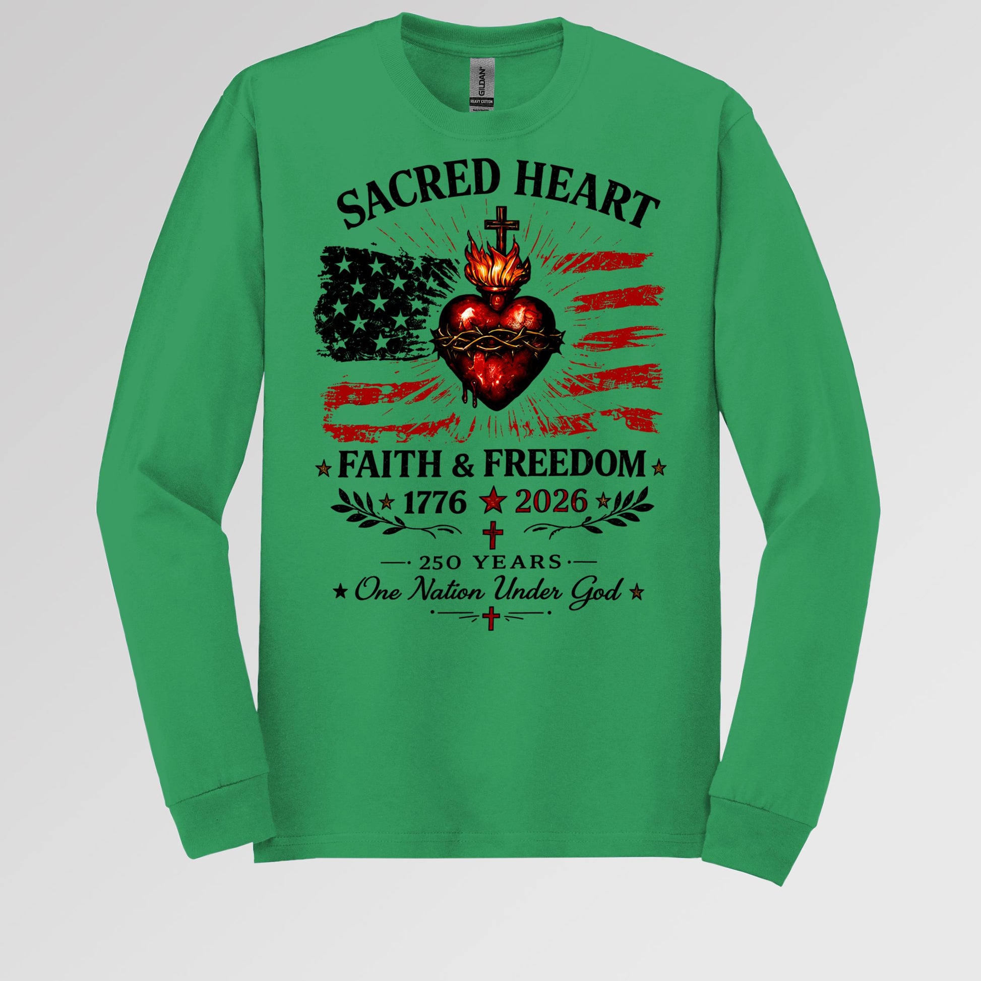 Sacred Heart Faith & Freedom 1776-2026 250 Years One Nation Under God