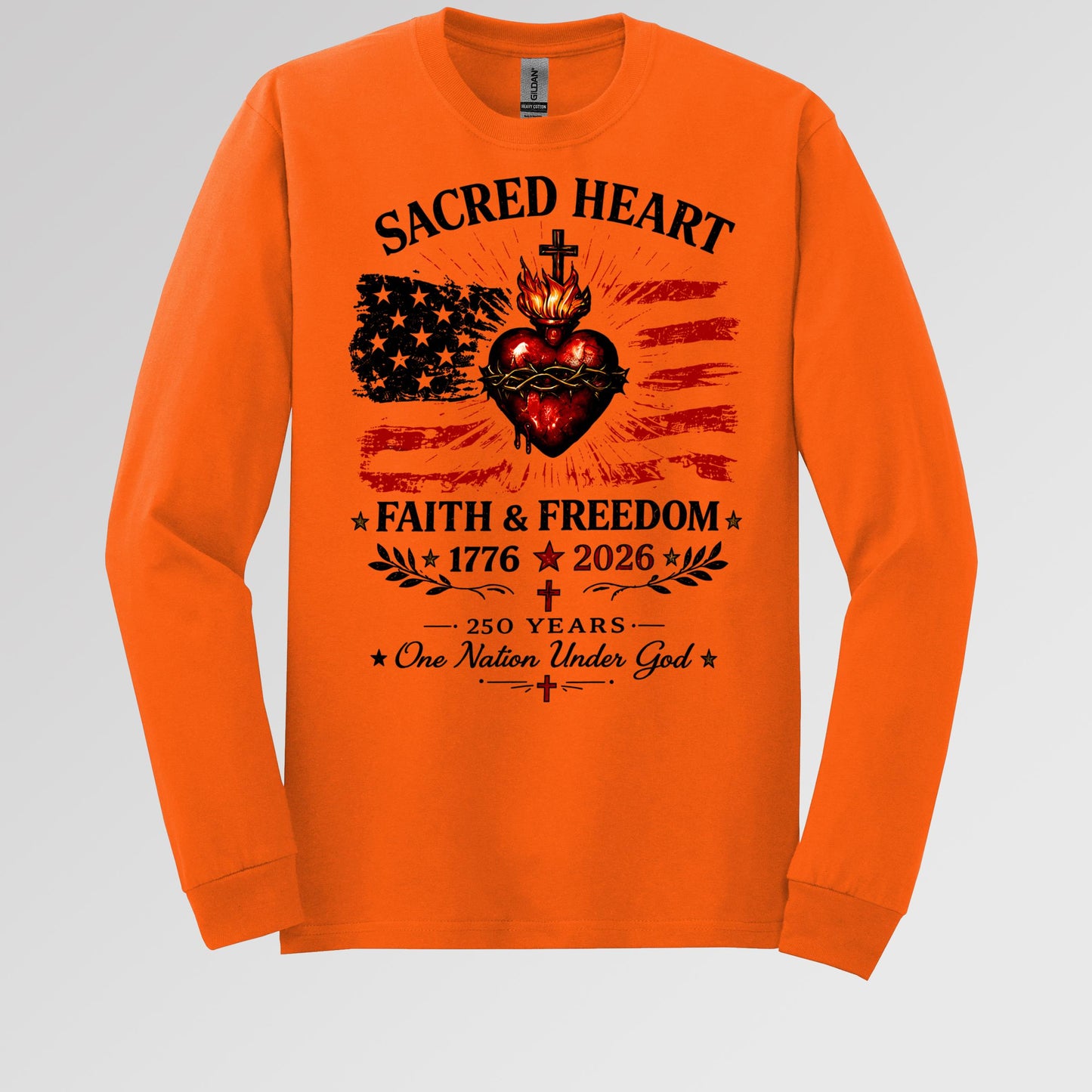 Sacred Heart Faith & Freedom 1776-2026 250 Years One Nation Under God