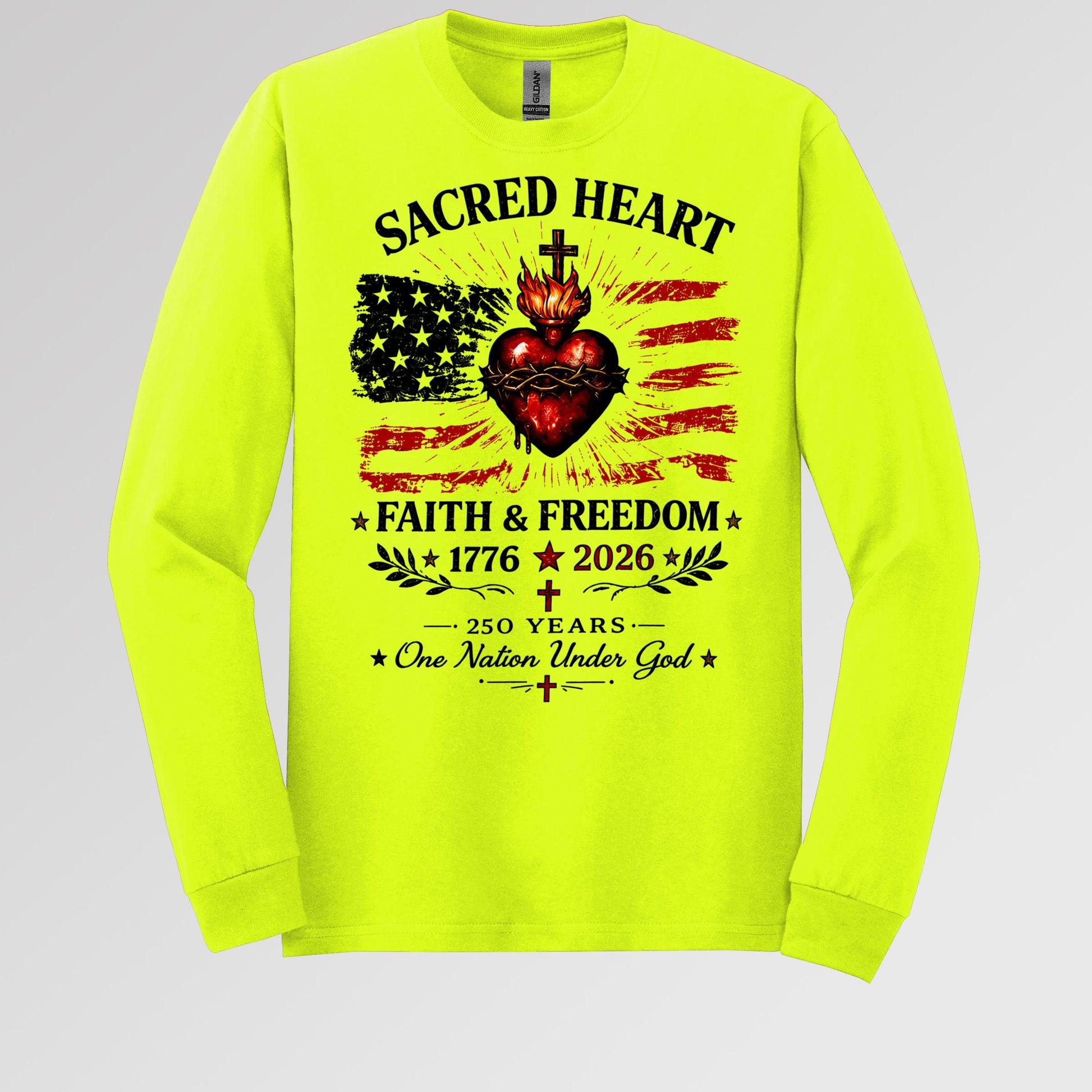 Sacred Heart Faith & Freedom 1776-2026 250 Years One Nation Under God