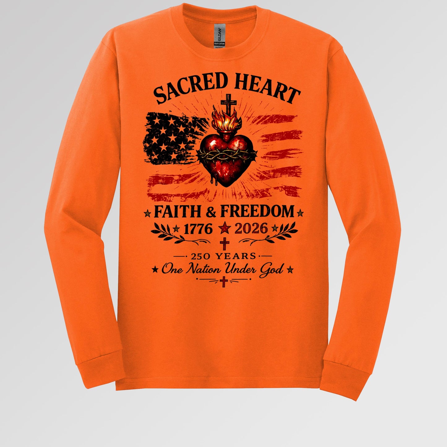 Sacred Heart Faith & Freedom 1776-2026 250 Years One Nation Under God