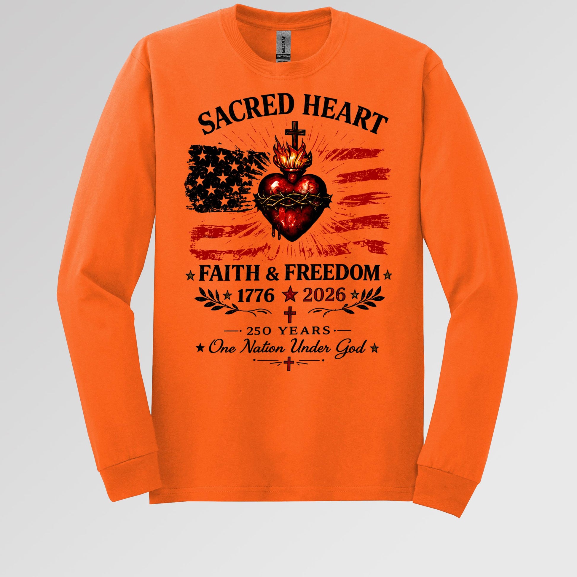 Sacred Heart Faith & Freedom 1776-2026 250 Years One Nation Under God
