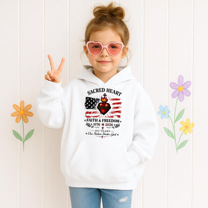 Sacred Heart Faith & Freedom 1776-2026 250 Years One Nation Under God