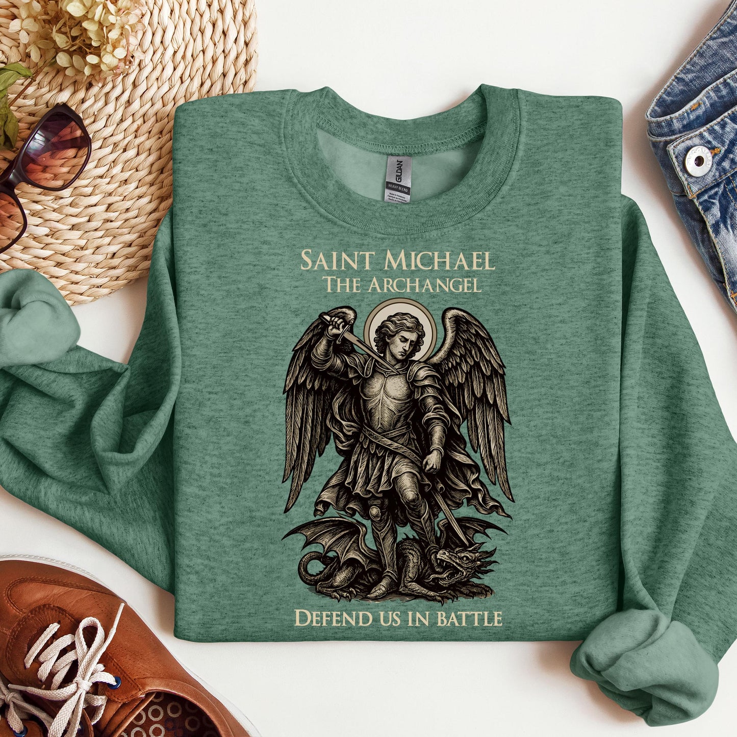 Saint michael The archangel Defend us in battle 01