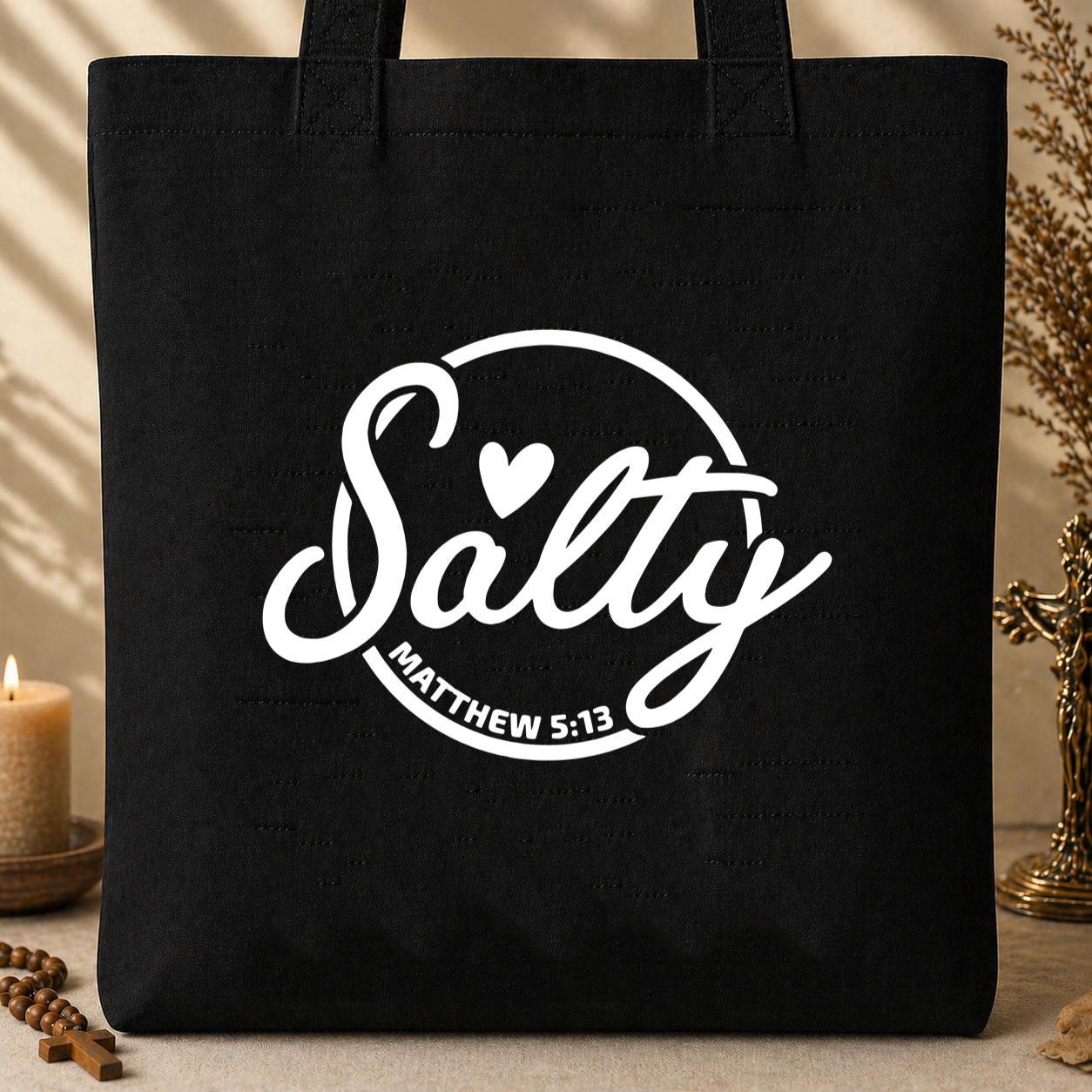 Salty Matthew 5.13 Tote Bag