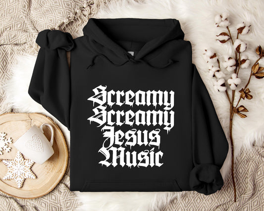 Screamy Jesus Music Hoodie