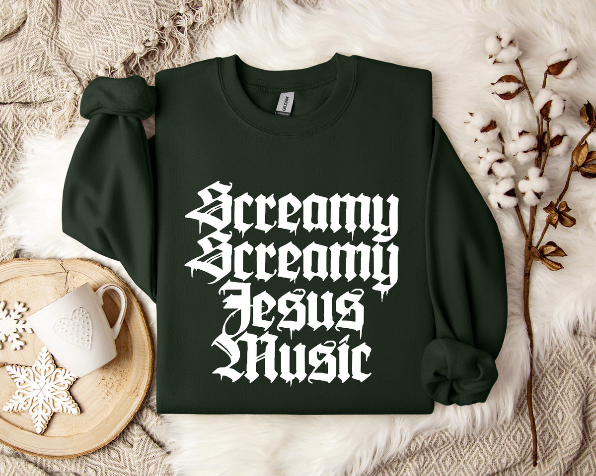 Screamy Jesus Music Sweatshirt