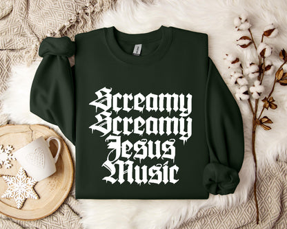 Screamy Jesus Music Sweatshirt