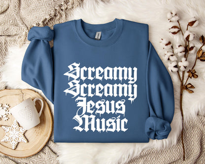 Screamy Jesus Music Sweatshirt