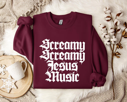 Screamy Jesus Music Sweatshirt