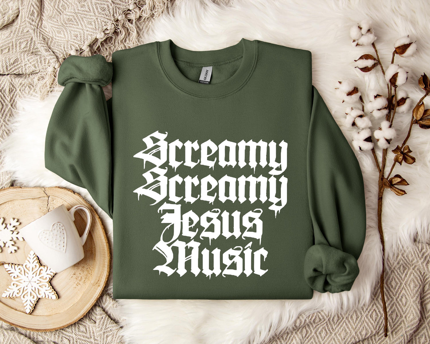 Screamy Jesus Music Sweatshirt