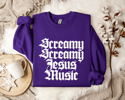 Screamy Jesus Music Sweatshirt