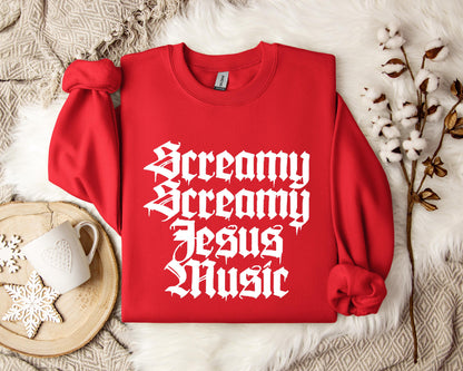 Screamy Jesus Music Sweatshirt